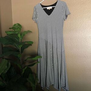 Philosophy Black & White Striped Dress Size Small